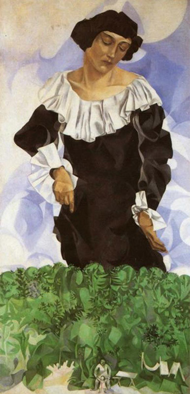 Bella mit Weißem Kragen, 1917,  Privatsammlung