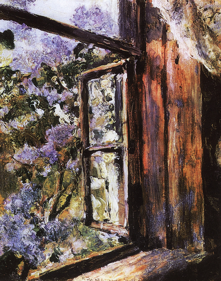 Open Window. Lilacs by Valentin Serov, 1886.