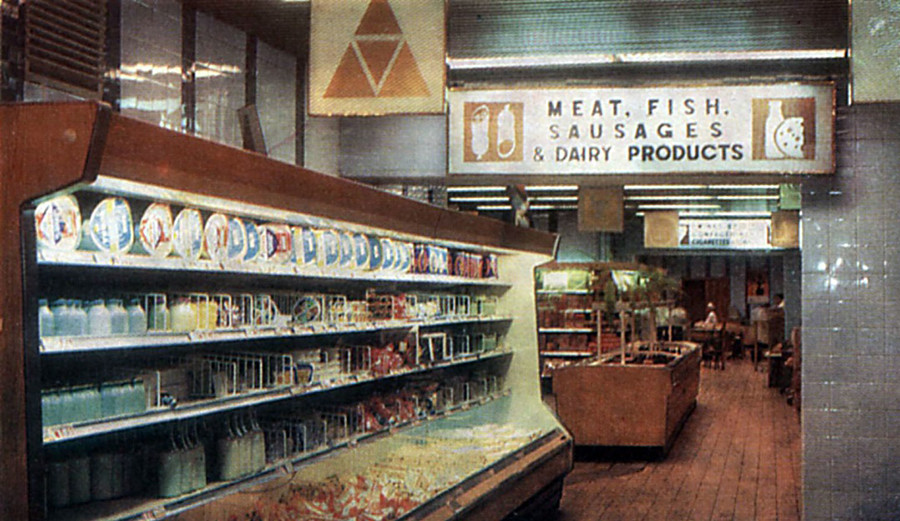 Beryozka shop inside, 1974
