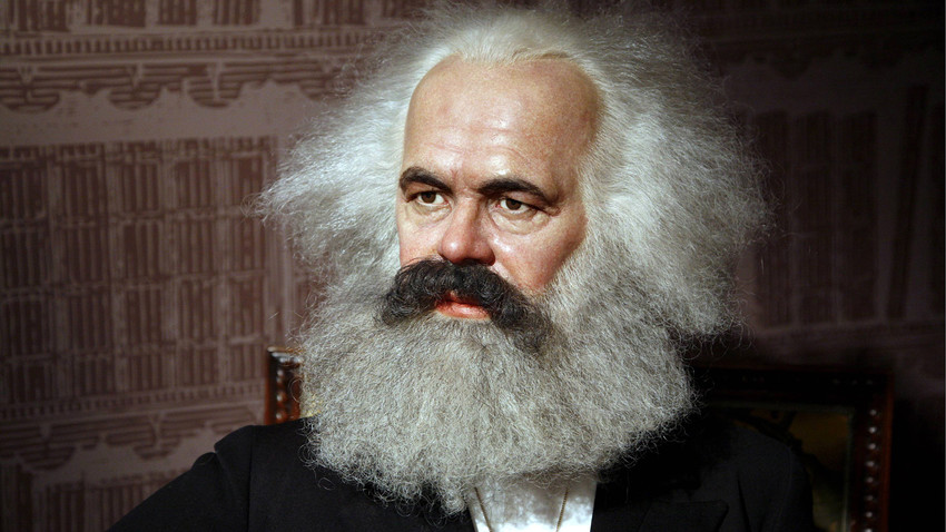 Karl Marx v muzeju Madame Tussauds v Berlinu