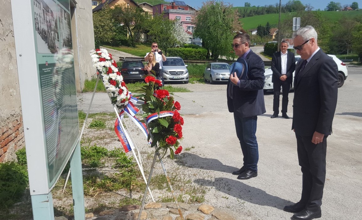 Ob nekdanjem nacističnem taborišču v Mariboru, 23. 4. 2018