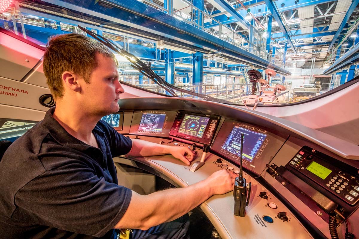 Siemens: Im Lokführerraums des 