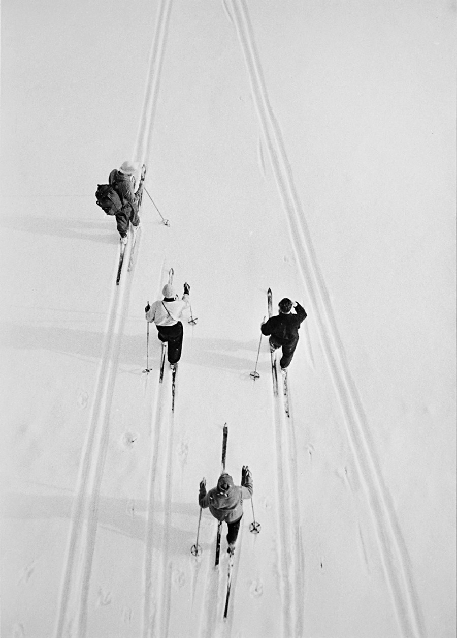 Esquiadores, 1957.