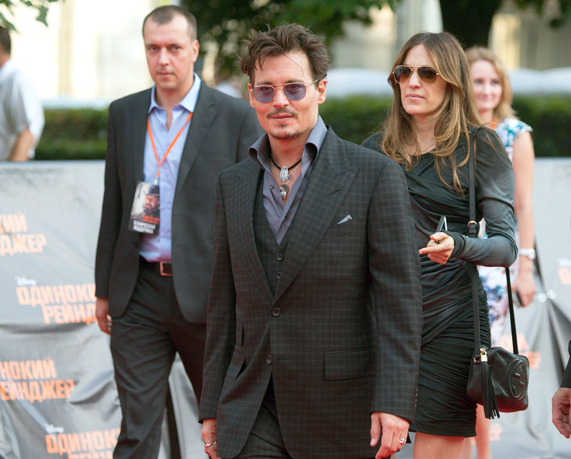  Johnny Depp at the Moscow premiere of 