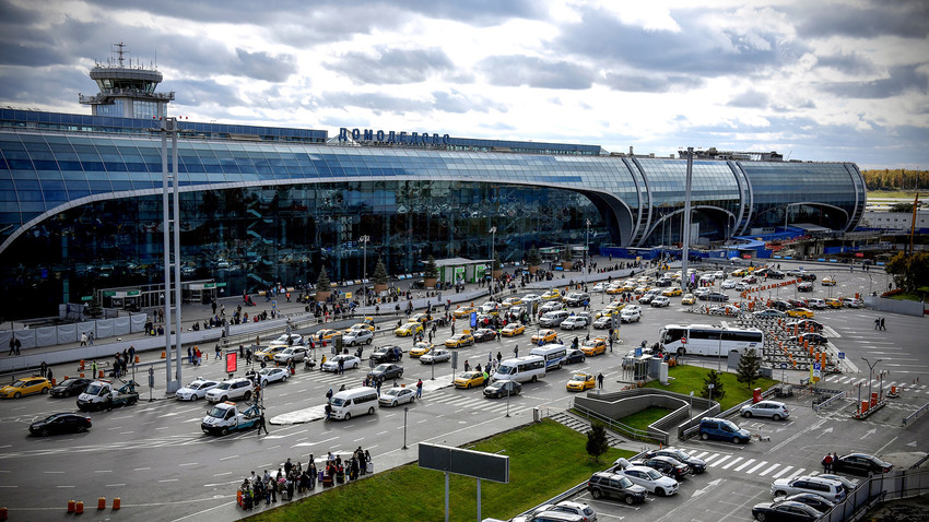 O aeroporto internacional Domodedovo, nos arredores de Moscou.
