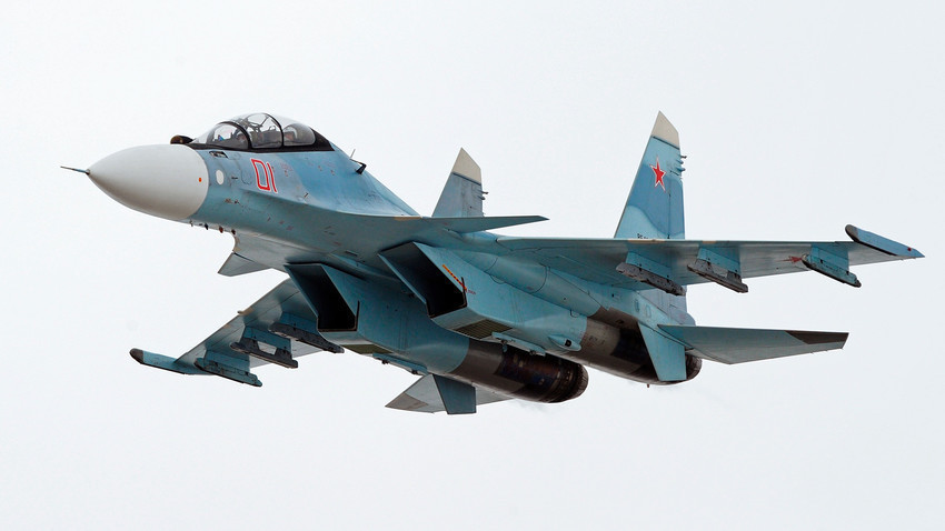 Nad ovim područjem su posebno aktivni lovci-bombarderi velikog doleta Su-30SM.

