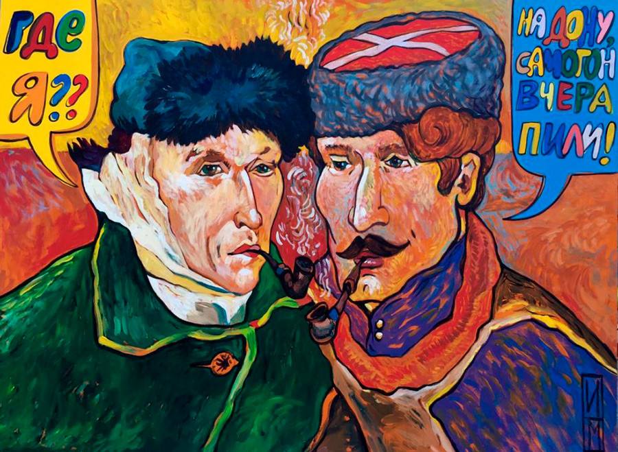 “Van Gogh visiting Cossacks” by Maksim Ilinov