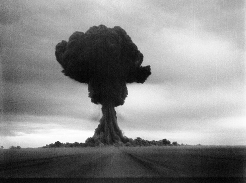 Prvo testiranje sovjetske atomske bombe.