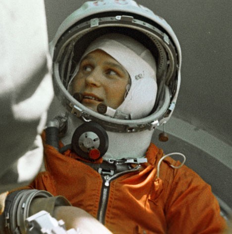 Kozmonavtka Valentina Tereškova pred vesoljskim poletom 16. 6. 1963