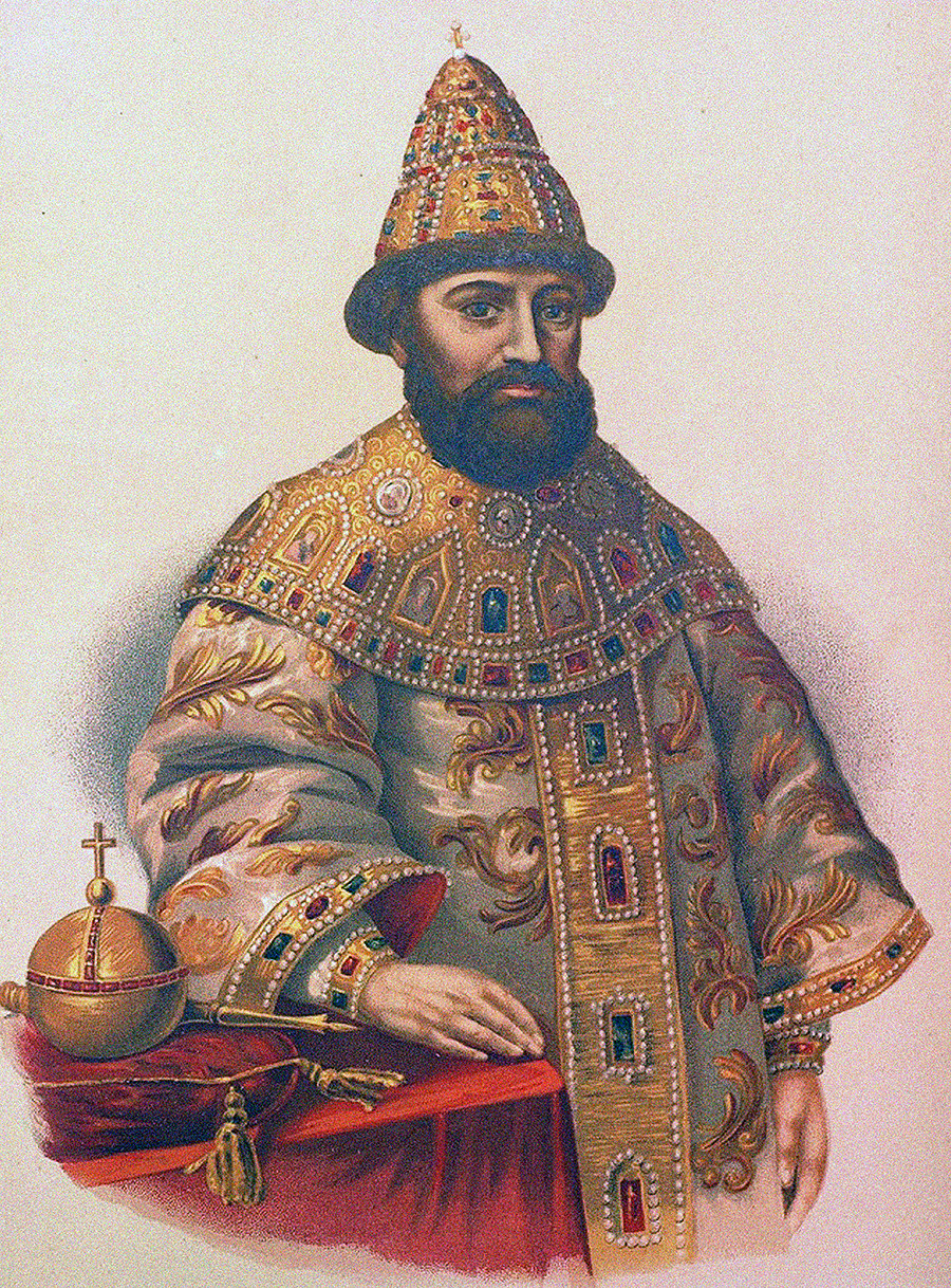 Portrait of the Tsar Michail I Fyodorovich of Russia (1596-1645).