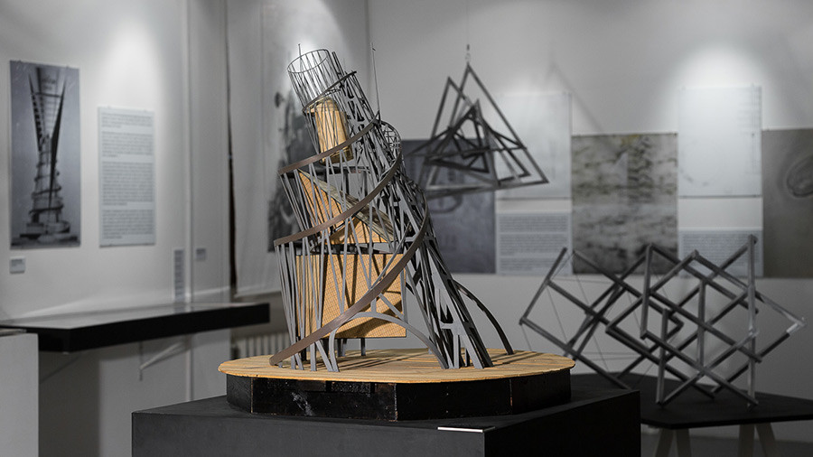 Vladimir Tatlin. A model of Tatlin’s Tower, or the project for the Monument to the Third International. (“Perpetuum Mobile: Russian Kinetic Art” exhibition, 2017)