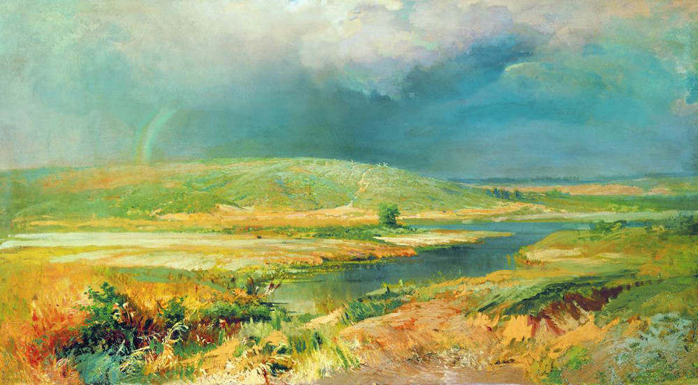Las lagunas del Volga, 1870.