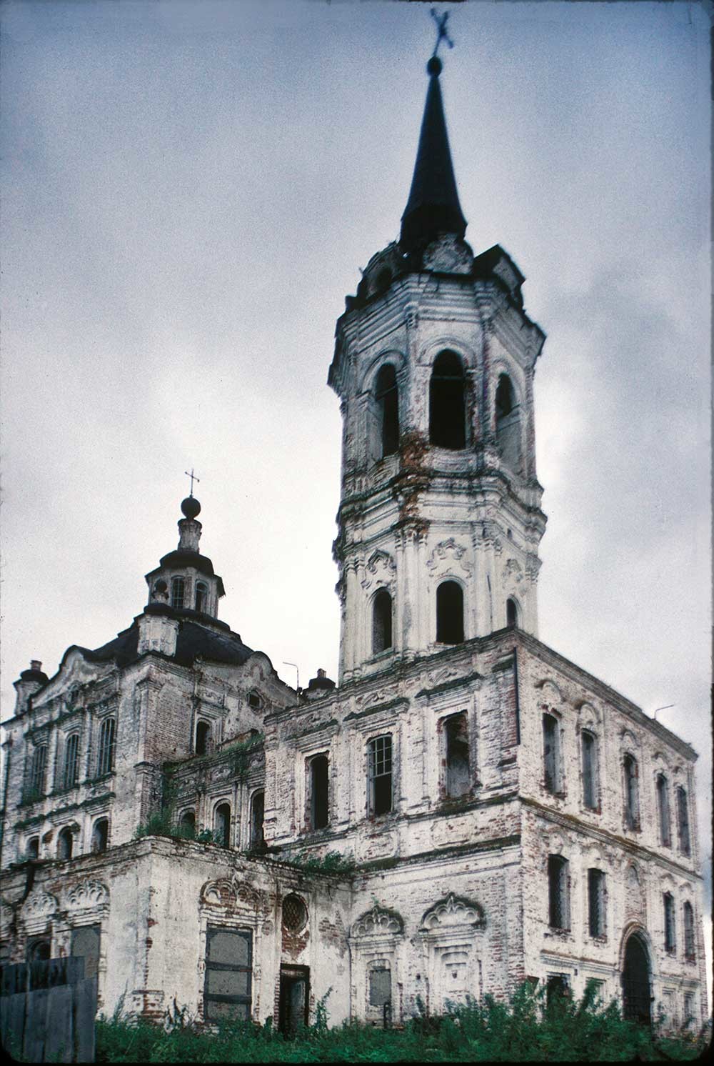 Church of Elevation of the Cross, northwest view. September 3, 1999.