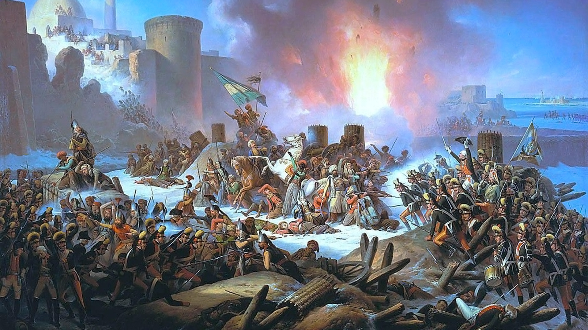 En 1788 John Paul Jones se convirtió en uno de los principales participantes en la exitosa batalla rusa en torno a la fortaleza turca Ochákov.