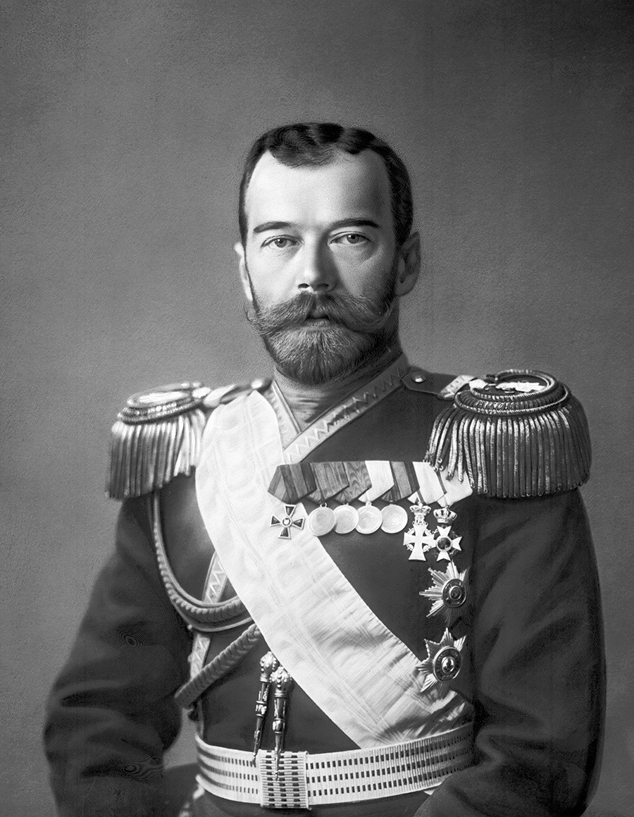 El zar Nicolás II, década de 1900.