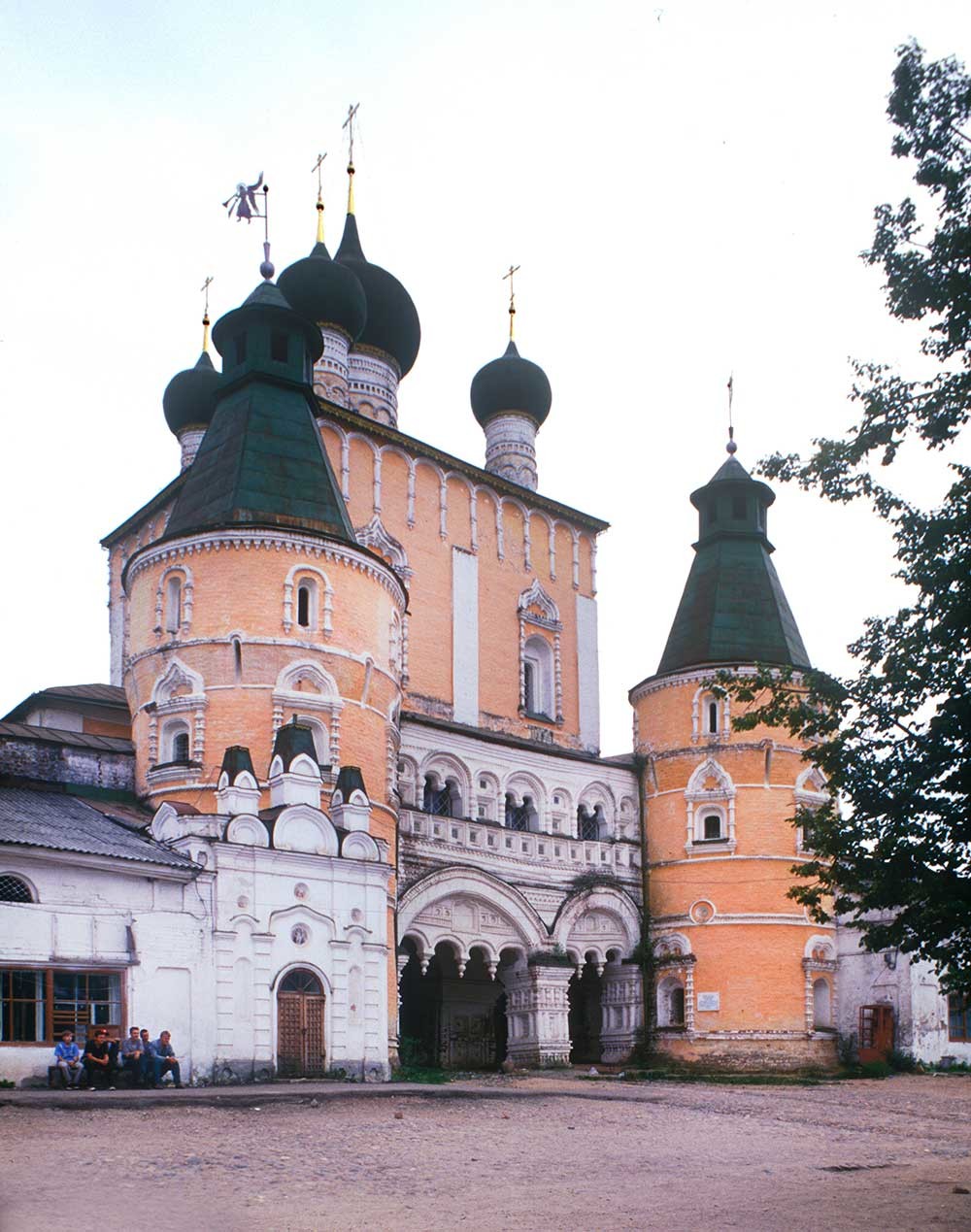 Monastery of Sts. Boris&Gleb. Church of the Purification over North Gate, northeast view. October 4, 1992.