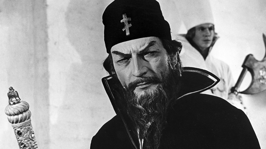A still from the movie "The Czar's Bride" where Pyotr Glebov played Czar Ivan the Terrible