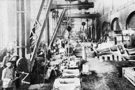 Работници в Обиховския завод, 1860-те години