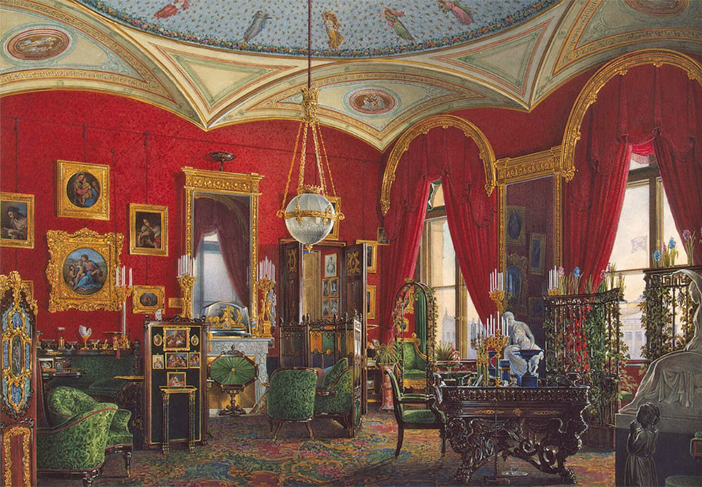 Gabinete de la emperatriz María Fiódorovna.