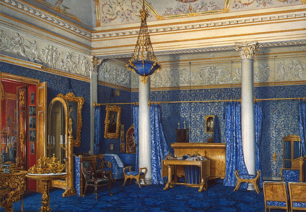 Dormitorio de la emperatriz Alejandra Fiódorovna.
