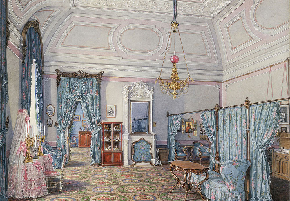 Dormitorio de la gran duquesa María Alexándrovna.