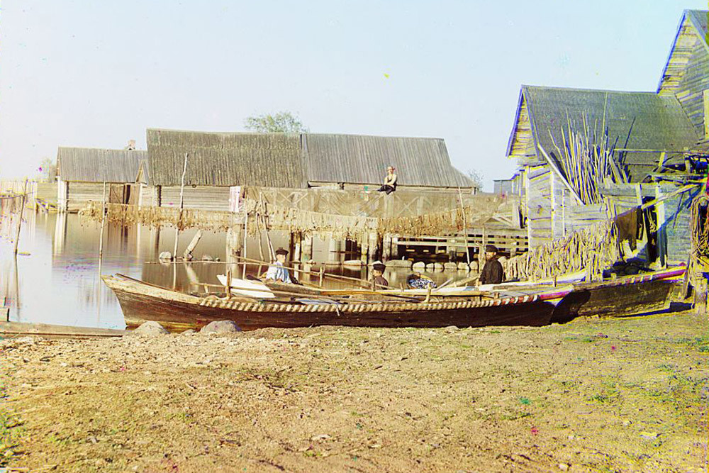 Asentamientos de pescadores en el lago Seliguer. 1910