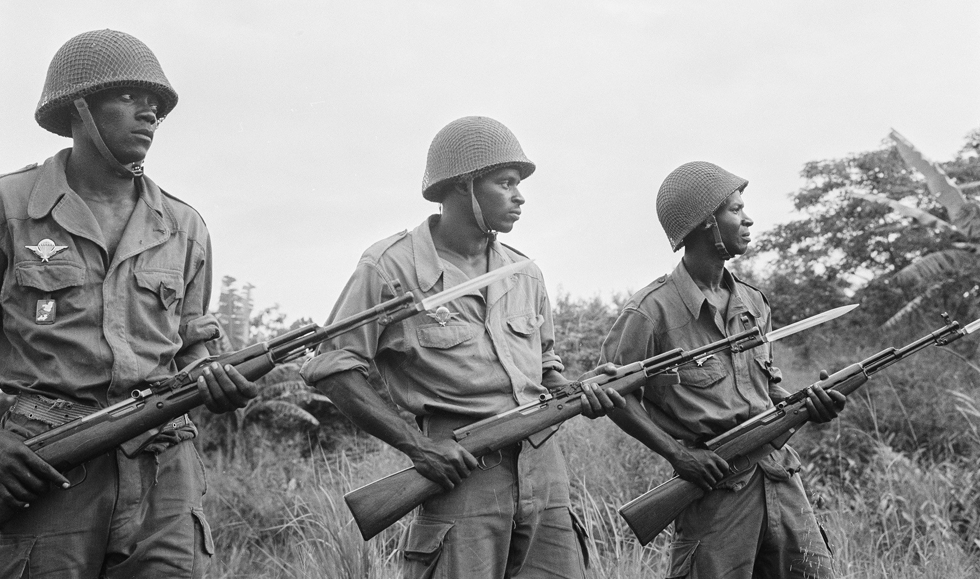 Войници от народната армия на Република Конго.