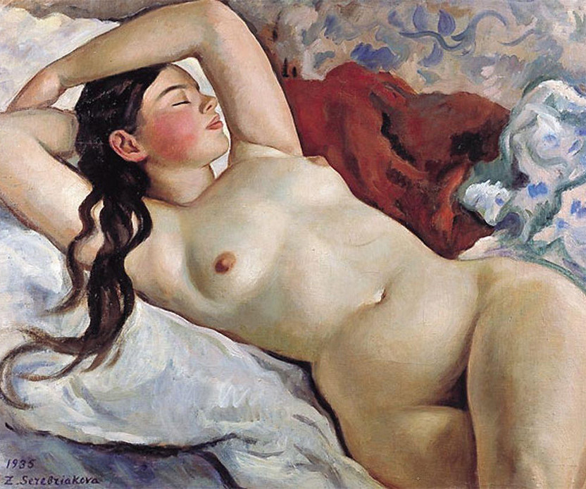 La mujer desnuda reclinada, 1935.