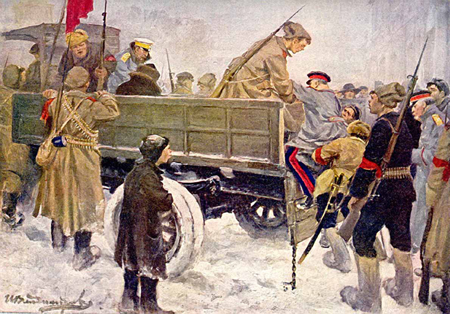 「将軍たちの逮捕」。イワン・ウラジーミロフ作。