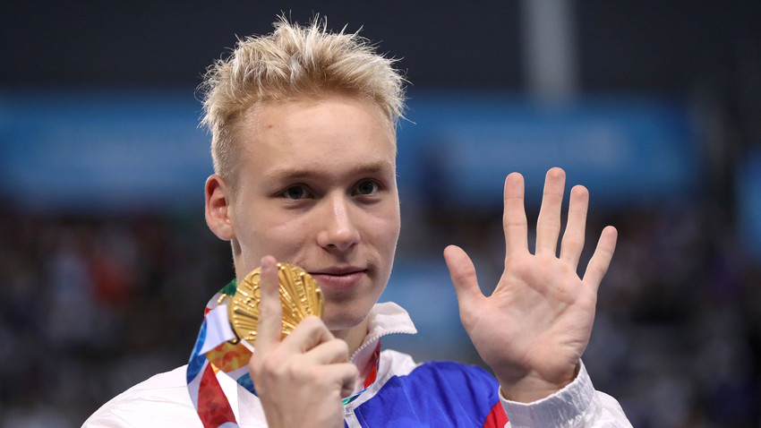 Ruski plavalec Andrej Minakov, ena od glavnih zvezd letošnjih mladinskih olimpijskih iger v Buenos Airesu