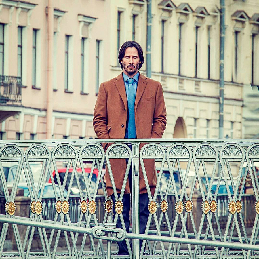 Keanu Reeves di Sankt Peterburg.