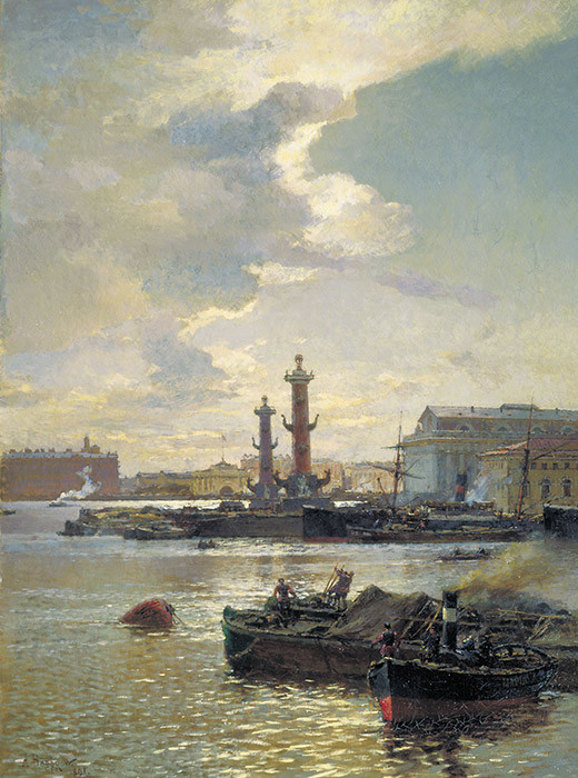 Barcaça em São Petersburgo, 1891