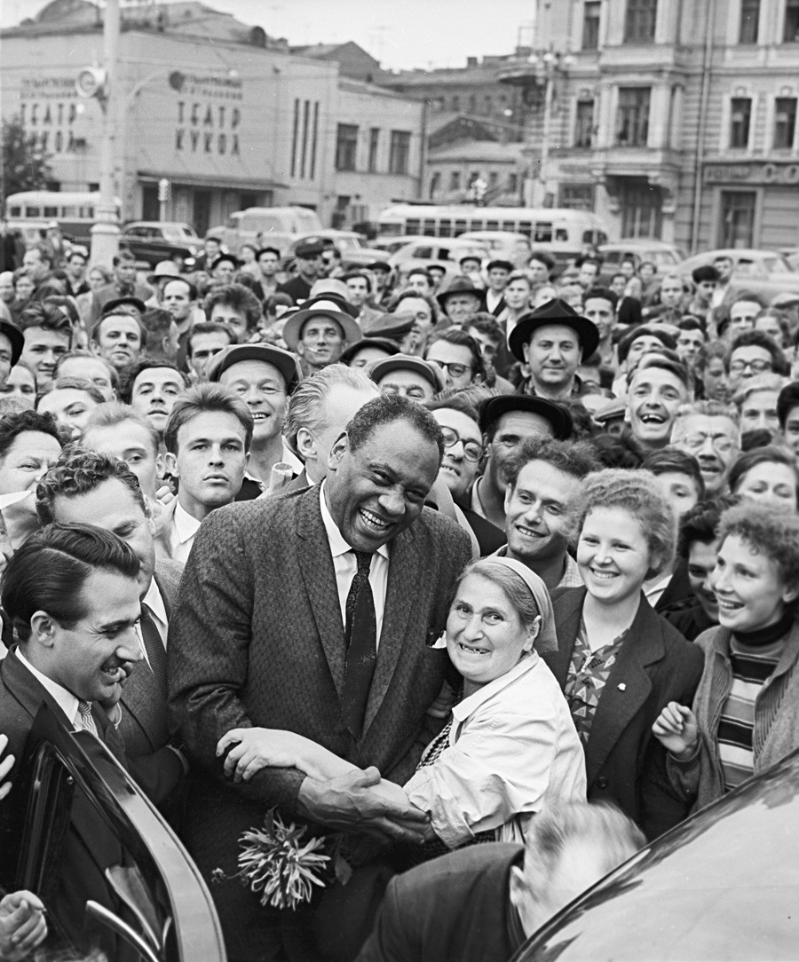 Пол Робсън в Москва, 1 юни 1958 г.