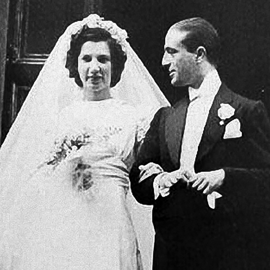 Princess Catherine Ivanovna of Russia (1915-2007) and her husband, an Italian diplomat Ruggero Farace, Marchese Farace di Villaforesta