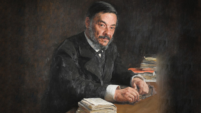 Portrait of doctor Ivan Sechenov by Ilya Repin.