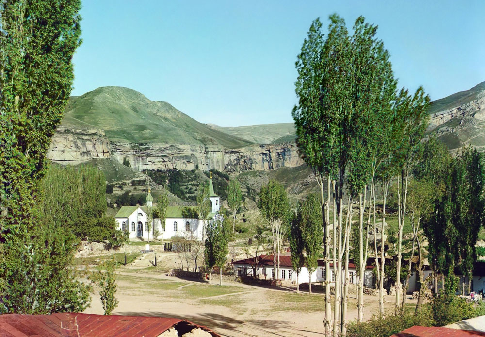 Aldea de Nizhni Gunib en Daguestán