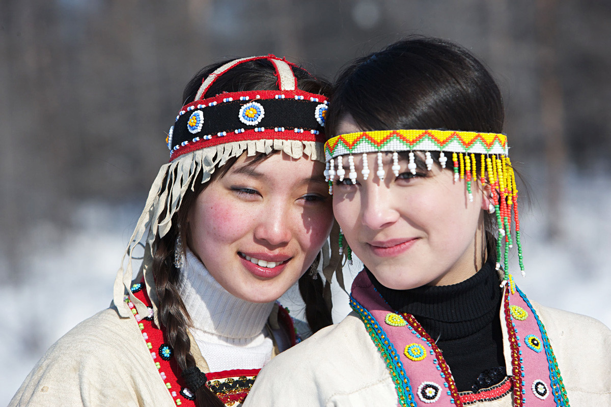 Hari raya peternak rusa di Saha (Yakutia).