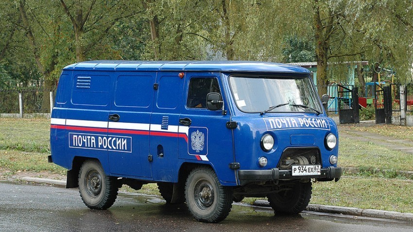"Štruca" UAZ-3741 v službi ruske pošte