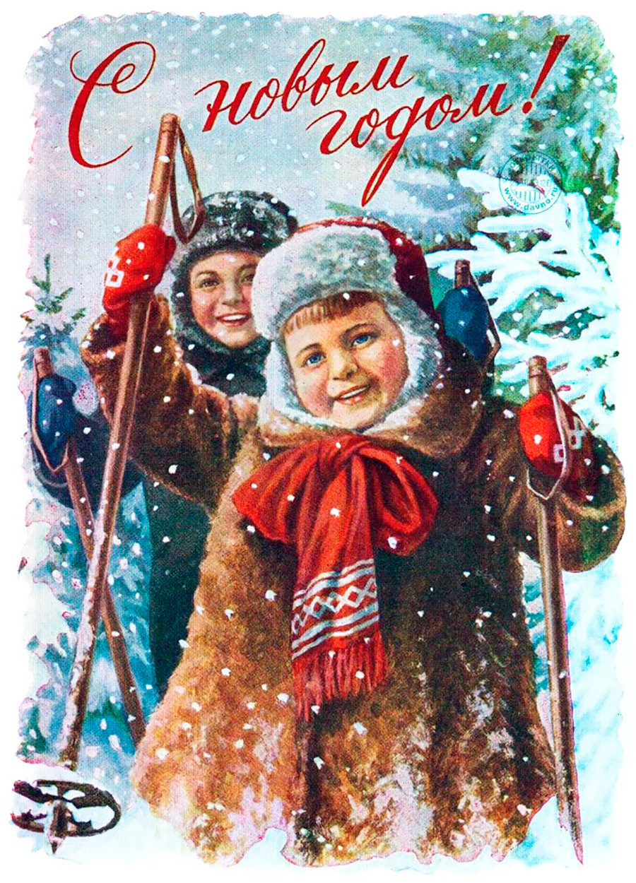 20 cute Soviet New Year postcards - Russia Beyond