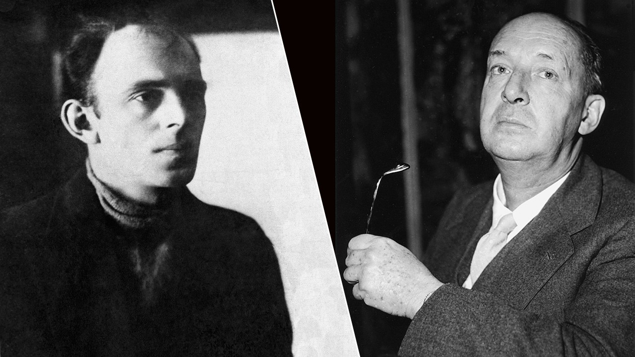Levo Mandelštam, desno Nabokov