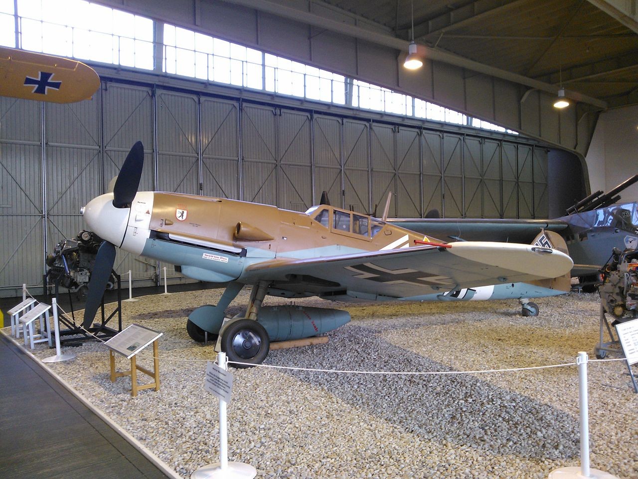 Messerschmitt Bf 109G-2 en el que Mato Dukovac logró su primera victoria aérea.