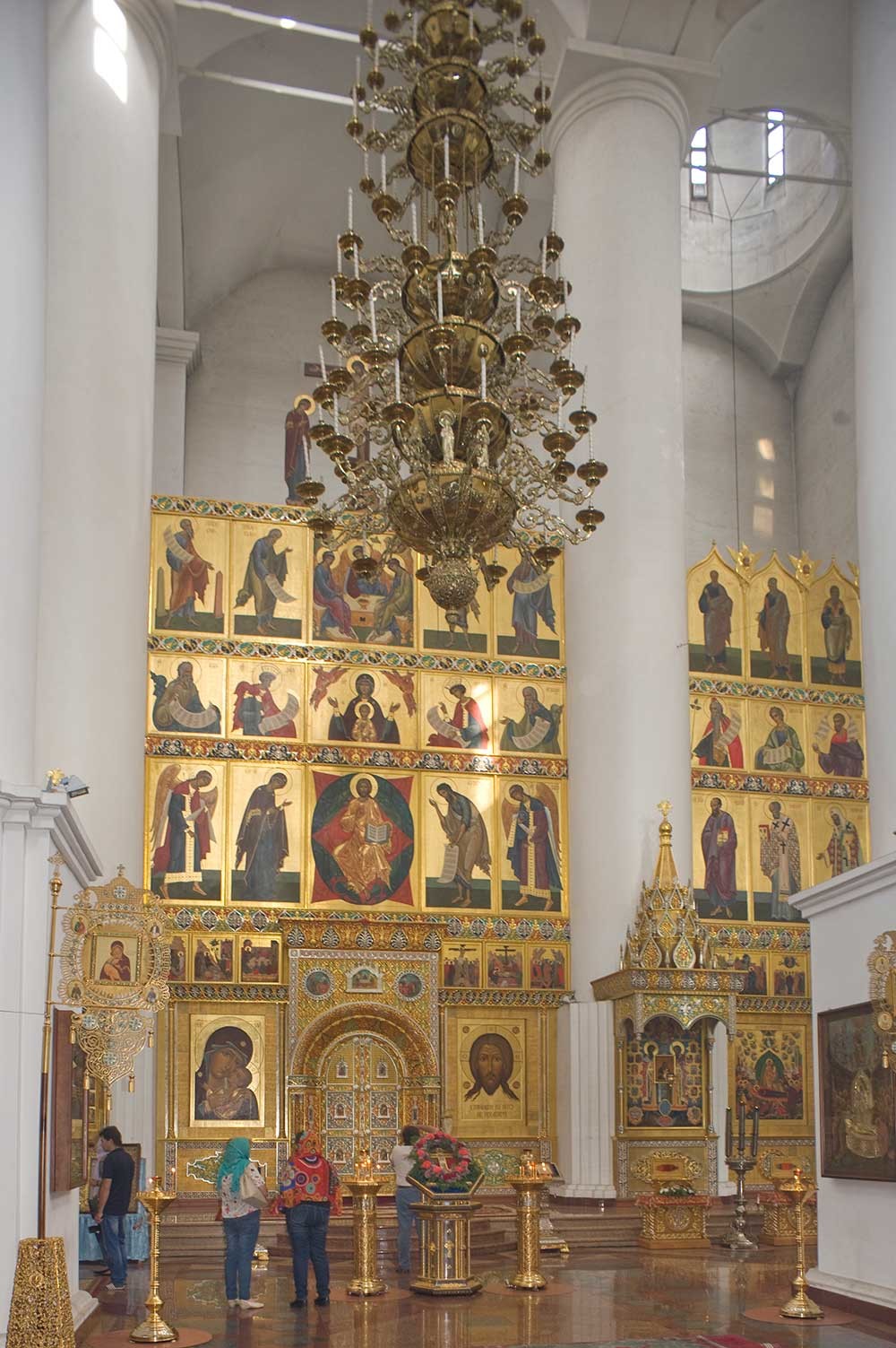 Le icone nel lato orientale della Cattedrale