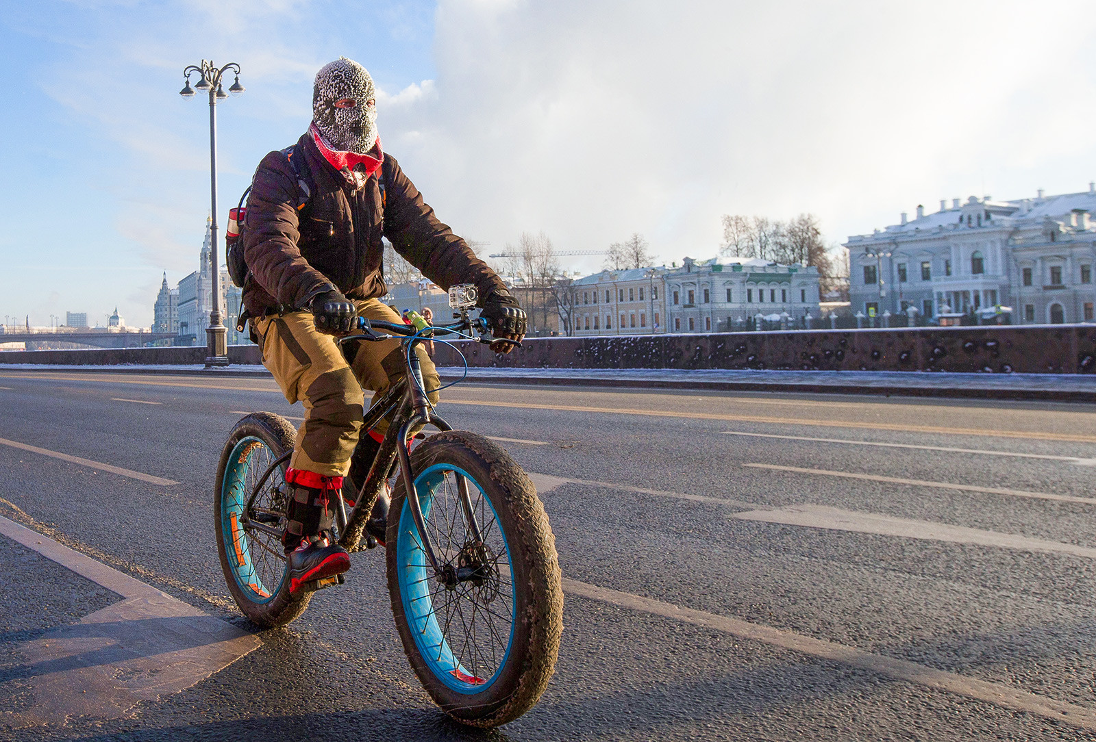 There are bike enthusiasts in Russia that prefer this transport even in winter but it's risky.