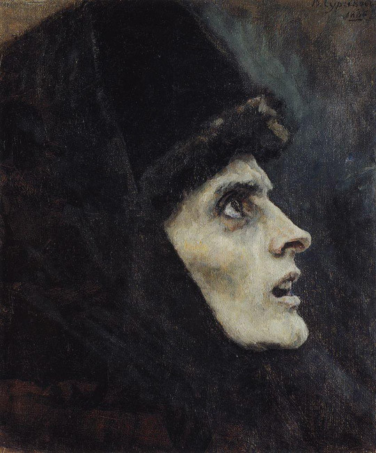 “Rosto de Boiarinia Morozova”, 1886