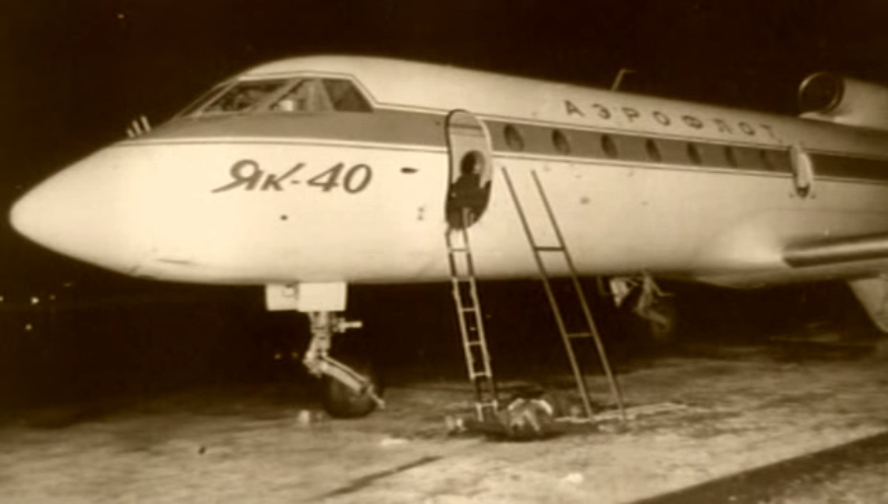 Sequestro de avião em 1973 por estudantes.