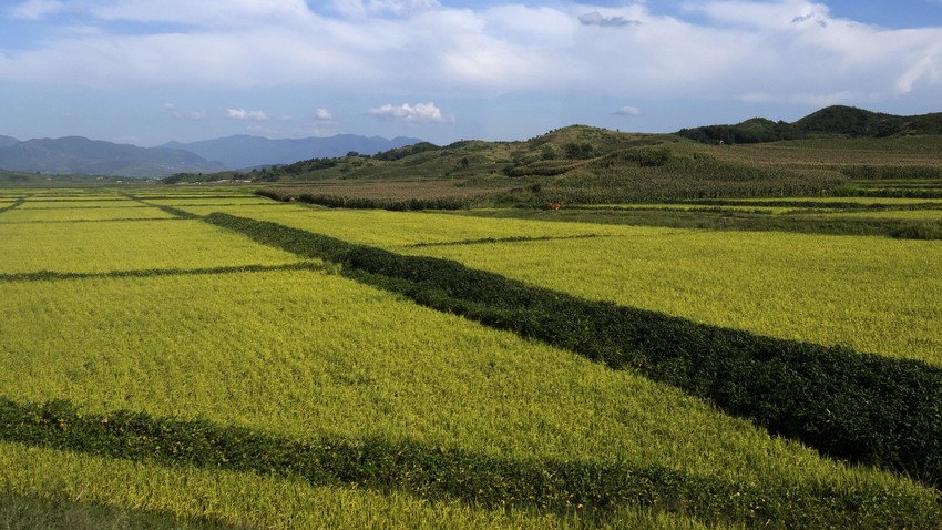 Severnokorejske kmetijske površine, gorovje Mjohjang