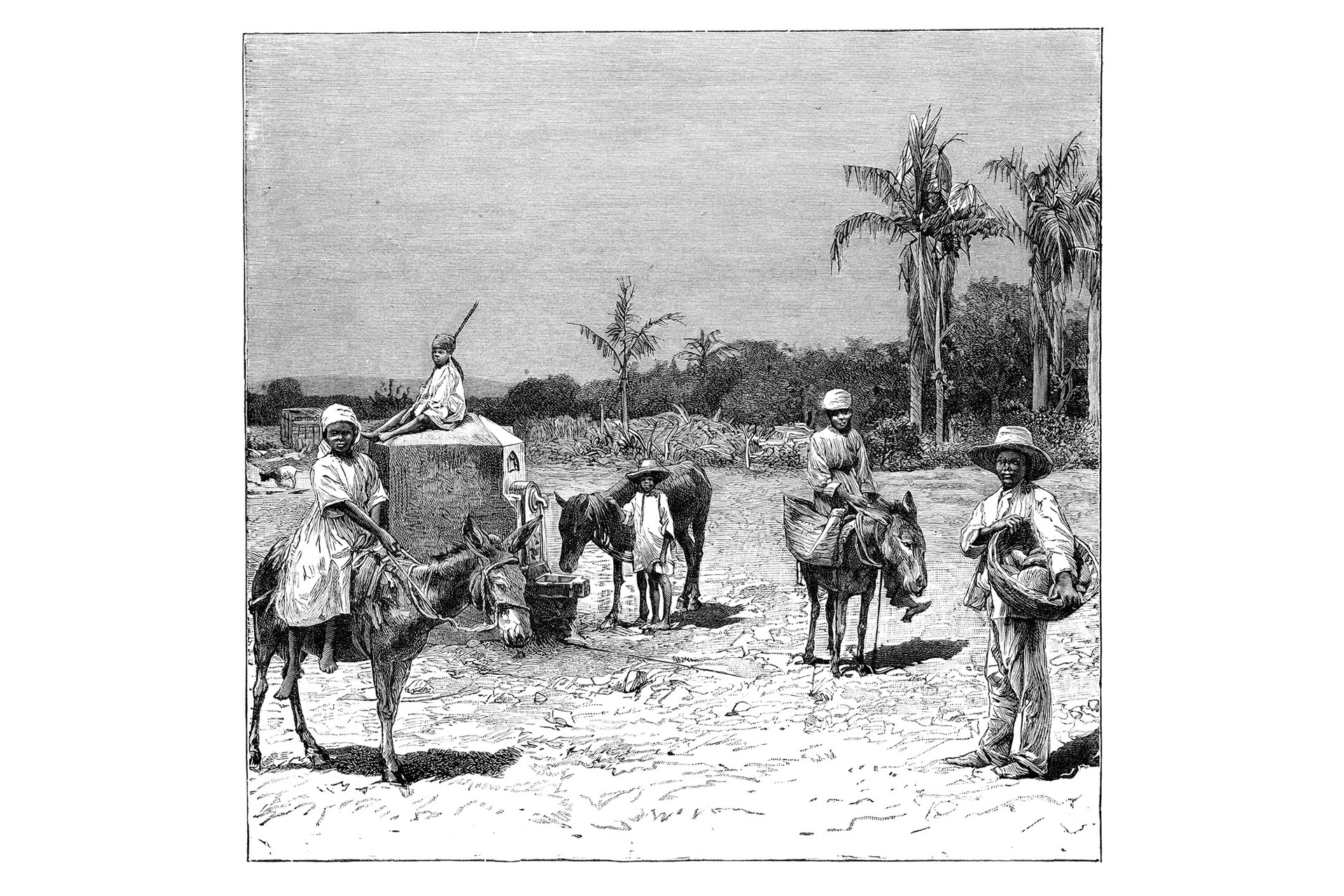 Group of Haitians around 1890