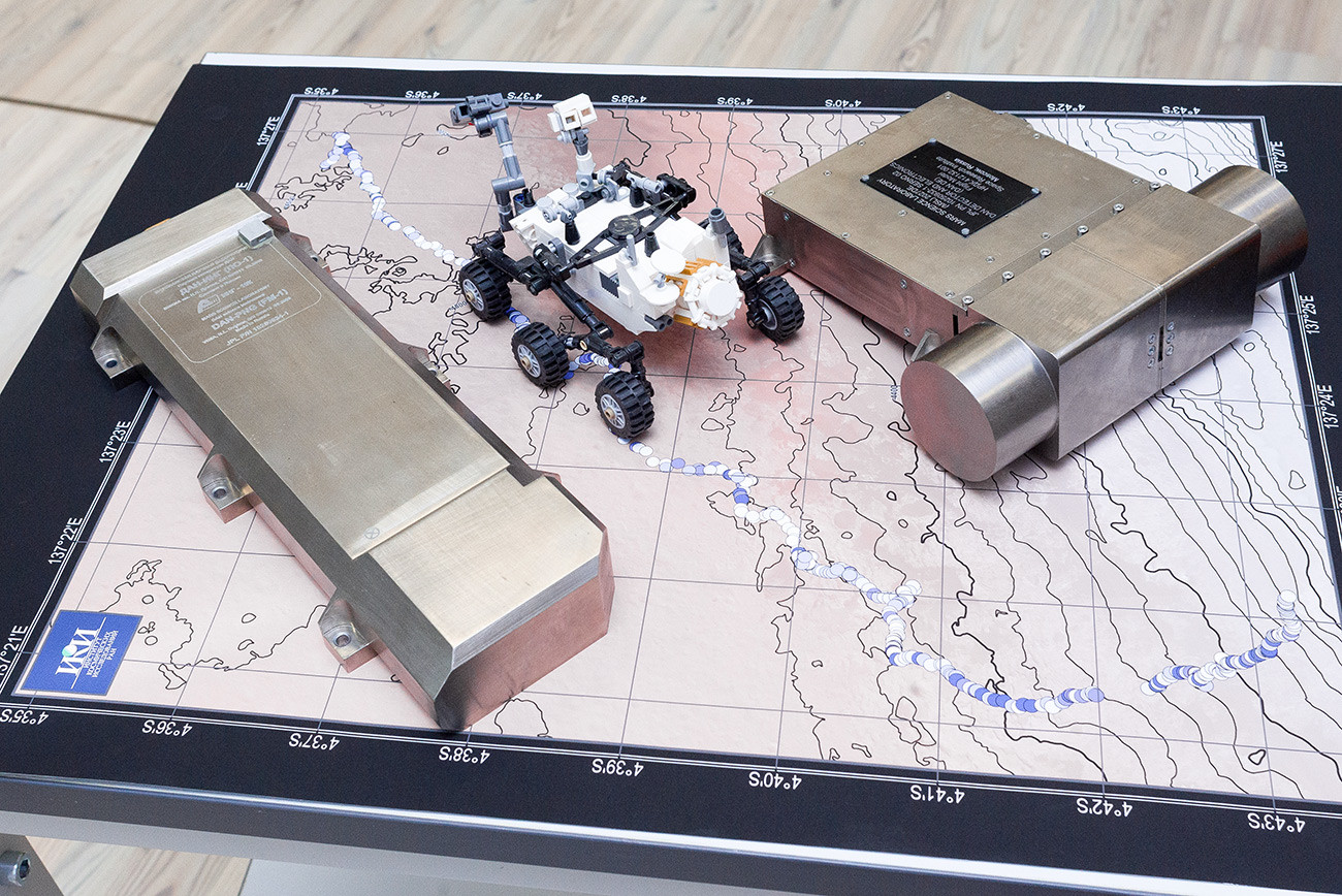 米国の火星探査ローバー「キュリオシティ」に搭載されている機器DAN（「中性子動的アルベド」）。
