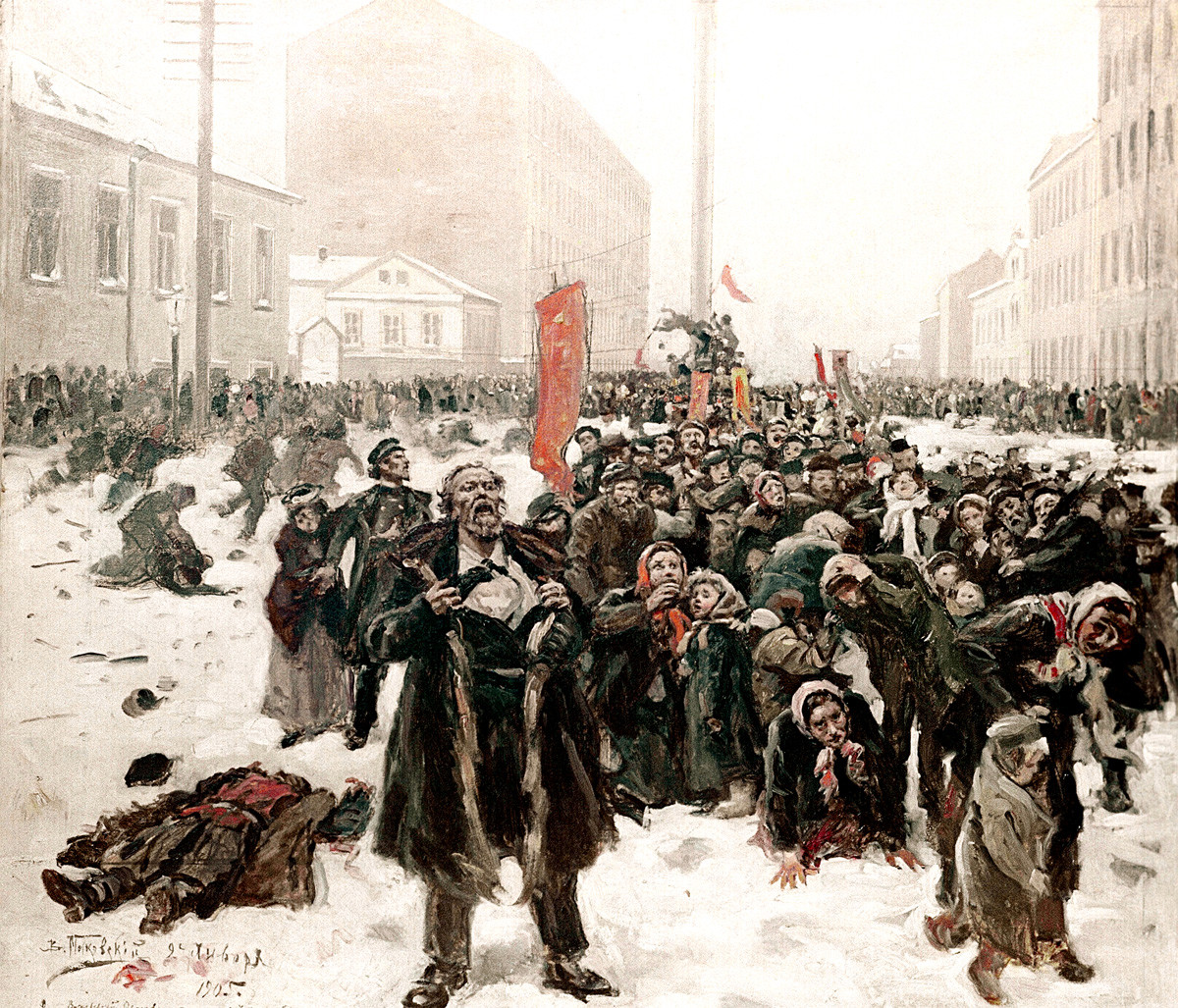 Владимир Маковски, 9. јануар 1905, На Васиљевском острву