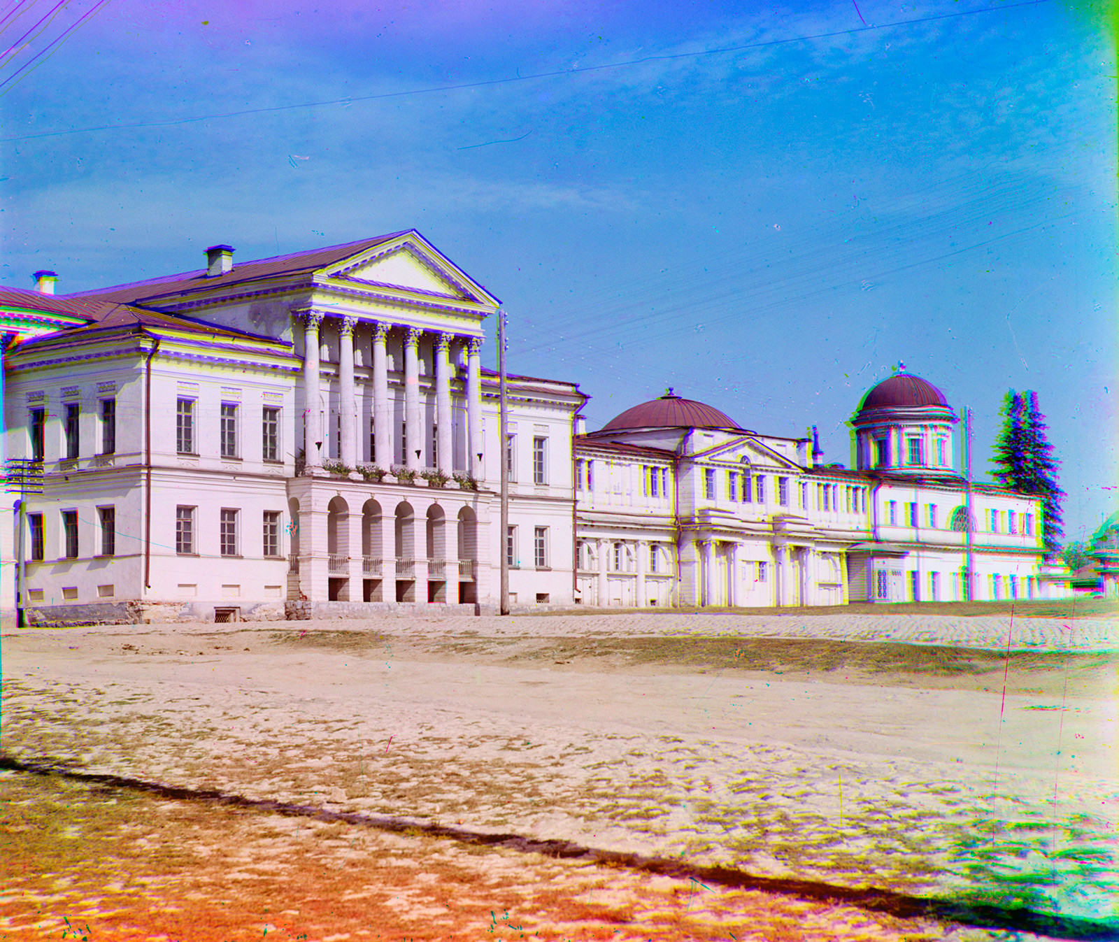 Rastorguev-Kharitonov Mansion, main facade. Summer 1909.